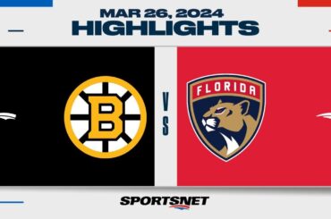 NHL Highlights | Bruins vs. Panthers - March 26, 2024