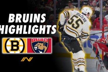Bruins Highlights: Best Of Boston's Tough, Physical Matchup With The Panthers