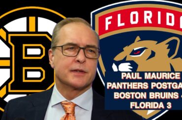 Paul Maurice, Panthers Postgame: Boston Bruins 4, Florida 3