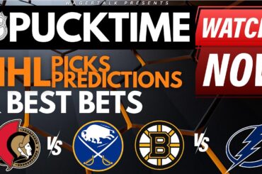 NHL Predictions, Picks & Odds | Senators vs Sabres | Bruins vs Lightning | PuckTime Mar 27