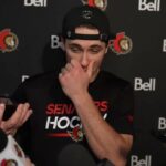 Shane Pinto, Boris Katchouk, Mark Kastelic, and Jacques Martin Postgame Availability vs BUF