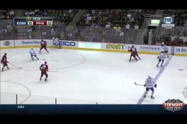 Thomas Greiss save vs. the Edmonton Oilers