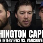 Tom Wilson, TJ Oshie & Charlie Lindgren Discuss Oshie 1000th Game, Capitals vs. Canucks Review