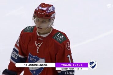 Anton Lundell 1G vs Jukurit | Oct 4 2018 | First Liiga Goal