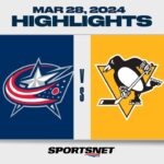 NHL Highlights | Blue Jackets vs. Penguins - March 28, 2024