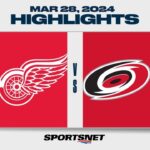 NHL Highlights | Red Wings vs. Hurricanes - March 28, 2024