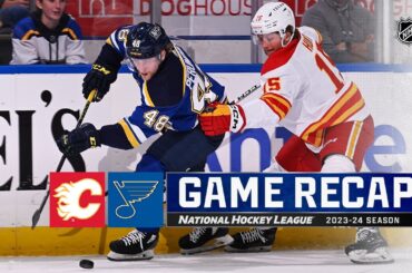 Flames @ Blues 3/28 | NHL Highlights 2024