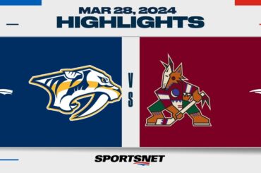 NHL Highlights | Predators vs. Coyotes - March 28, 2024