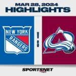 NHL Highlights | Rangers vs. Avalanche - March 28, 2024