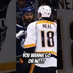 Zack Kassian asks James Neal to fight #shorts #shortsfeed #shortsvideo #nhl #hockey