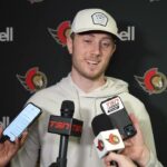 Tyler Kleven and Jacques Martin Pregame Availability vs CHI