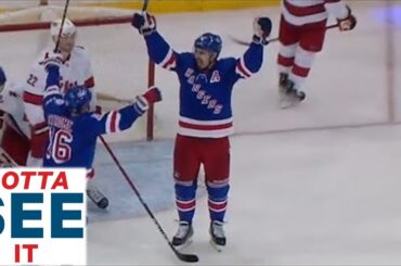 GOTTA SEE IT: Chris Kreider Cleans Up Rebound To Score 50th Goal Of Season
