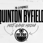 Forward Quinton Byfield | 03.28.24 LA Kings lose to Edmonton Oilers | Postgame Media