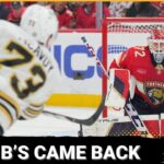 How the Bruins came back against the Panthers and actually closed out a win
