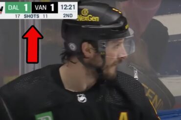 This Canucks game came DOWN TO THE WIRE...