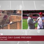 Interview: Sean Casey before ceremonial first pitch