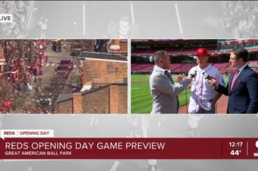 Interview: Sean Casey before ceremonial first pitch