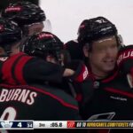 Dmitri Orlov and Evgeni Kuznetsov assist on Aho's two goals vs Leafs (16 mar 2024)