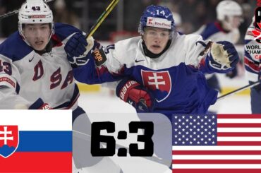 SLOVENSKO VS USA MAJSTROVSTVÁ SVETA V HOKEJI U20 2023