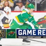 Golden Knights @ Wild 3/30 | NHL Highlights 2024