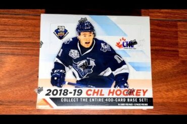 18/19 Upper Deck CHL Hockey Hobby Box Break - 2 Hits