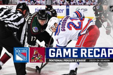 Rangers @ Coyotes 3/30 | NHL Highlights 2024