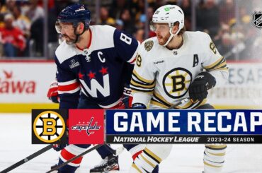 Bruins @ Capitals 3/30 | NHL Highlights 2024