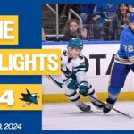 Game Highlights: Sharks 4, Blues 0