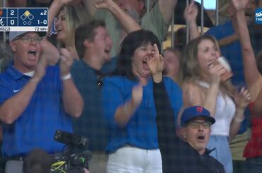 Homer in first career at-bat and family goes crazy!! Mets' Brett Baty's epic first home run!