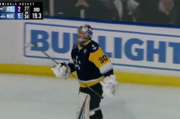 GOALIE GOAL | Oskari Salminen Goal | ATL @ NOR | 3.29.24