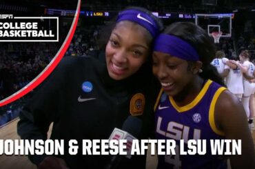 Flau’jae Johnson and Angel Reese are HYPED after THRILLER win over UCLA | ESPN College Basketball