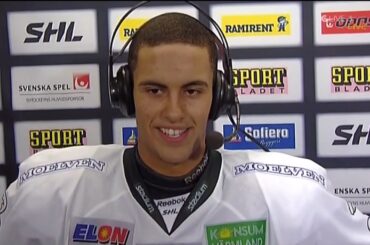 Oliver Kylington gör mål i sin SHL-debut | Mål+Intervju | MoDo Hockey - Färjestad BK | 2013-09-28