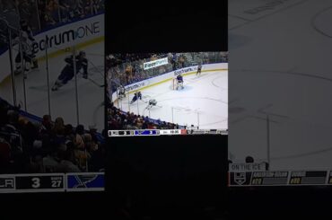 Carl Grundstrom Hits Marco Scandella #nhl #hockey #lakings #blues