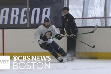 Pat Maroon gives update on his return after practicing with Bruins for first time