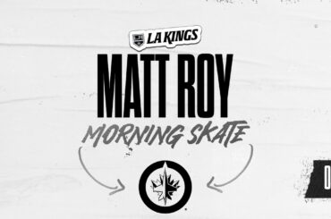 Defenseman Matt Roy | 04.01.24 LA Kings Morning Skate before Winnipeg Jets | Media