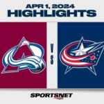 NHL Highlights | Avalanche vs. Blue Jackets - April 1, 2024