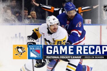 Penguins @ Rangers 4/1 | NHL Highlights 2024