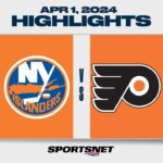 NHL Highlights | Islanders vs. Flyers - April 1, 2024
