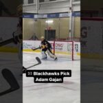 Locked in on @blackhawks pick Adam Gajan. He was the first goalie selected in the 2023 #nhldraft