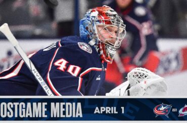 Blue Jackets Down the Colorado Avalanche 4-1, Win Back-to-Back Games 💥 | Postgame Media (4/1/24)