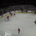 Laval Rocket's William Trudeau and Belleville Senators' Zack Ostapchuk get into a fight 3/30/24