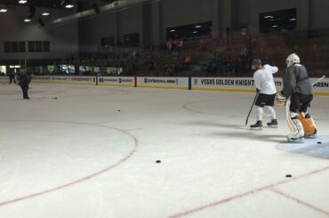 Pierre-Edouard Bellemare Tip Drill Golden Knights Practice