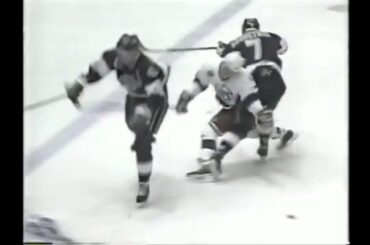 Robinson hit on Tkachuk 3/17/92