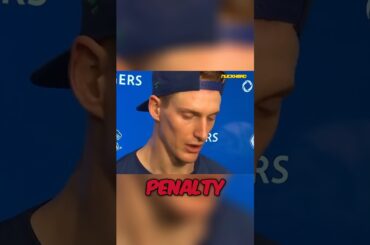 Tyler Myers calls out the referees 😳 #NHL #Canucks #Hockey