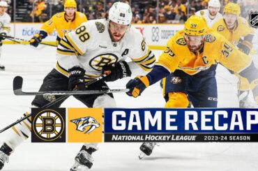 Bruins @ Predators 4/2 | NHL Highlights 2024