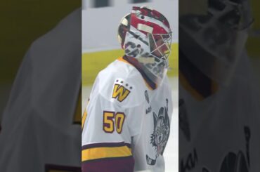 Antti Raanta's FIRST SAVE with the Wolves #chicagowolves #hockey #ahl #viral