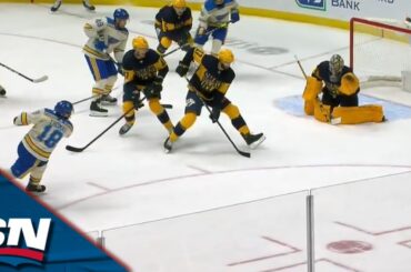 Robert Thomas Snipes Beautiful Goal Top-Shelf On Juuse Saros