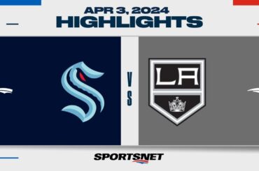 NHL Highlights | Kraken vs. Kings - April 3, 2024
