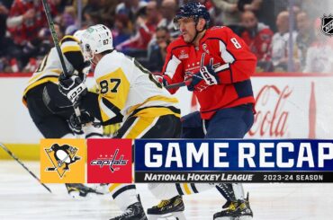 Penguins @ Capitals 4/4 | NHL Highlights 2024