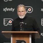 Torts' reaction to a reporter's question about his goalie Felix Sandstrom's performance #shorts